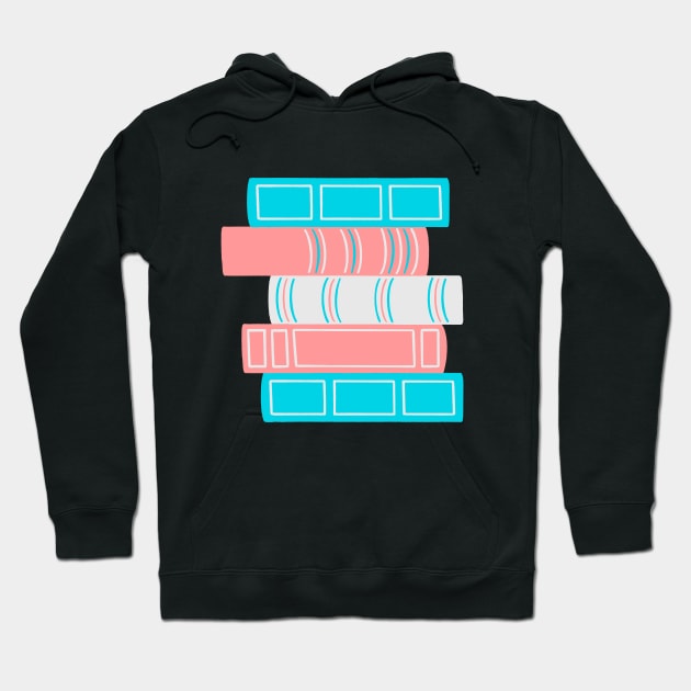 Trans Book Pride Stack Hoodie by Made Adventurous